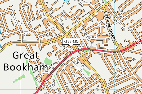 KT23 4JQ map - OS VectorMap District (Ordnance Survey) KT23 4JQ map - OS VectorMap District (Ordnance Survey)