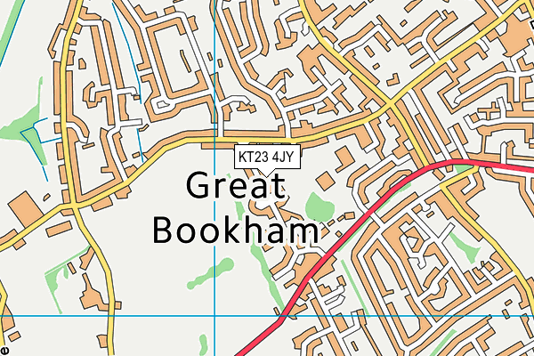 KT23 4JY map - OS VectorMap District (Ordnance Survey) KT23 4JY map - OS VectorMap District (Ordnance Survey)