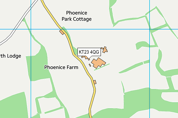 KT23 4QG map - OS VectorMap District (Ordnance Survey) KT23 4QG map - OS VectorMap District (Ordnance Survey)