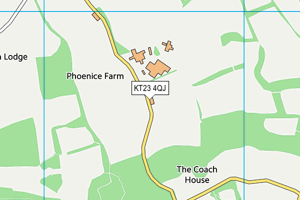 KT23 4QJ map - OS VectorMap District (Ordnance Survey) KT23 4QJ map - OS VectorMap District (Ordnance Survey)