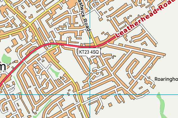 KT23 4SQ map - OS VectorMap District (Ordnance Survey) KT23 4SQ map - OS VectorMap District (Ordnance Survey)