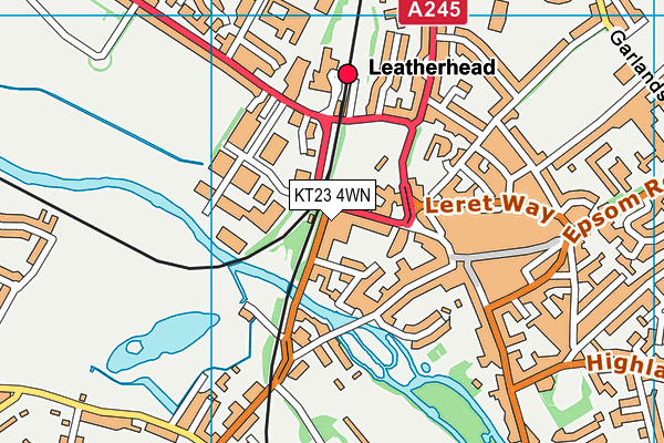 KT23 4WN map - OS VectorMap District (Ordnance Survey) KT23 4WN map - OS VectorMap District (Ordnance Survey)