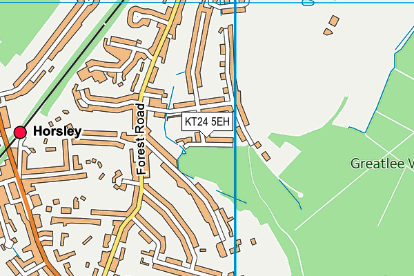 KT24 5EH map - OS VectorMap District (Ordnance Survey) KT24 5EH map - OS VectorMap District (Ordnance Survey)