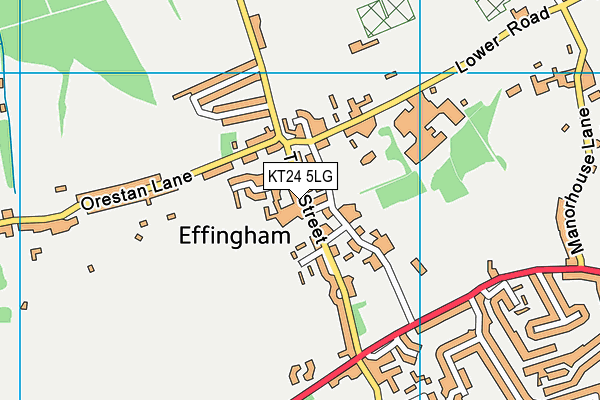 KT24 5LG map - OS VectorMap District (Ordnance Survey) KT24 5LG map - OS VectorMap District (Ordnance Survey)