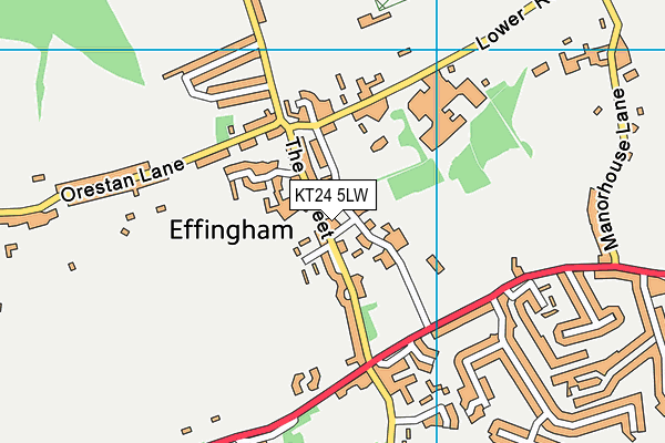 KT24 5LW map - OS VectorMap District (Ordnance Survey) KT24 5LW map - OS VectorMap District (Ordnance Survey)