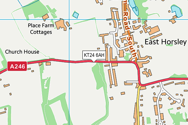 KT24 6AH map - OS VectorMap District (Ordnance Survey) KT24 6AH map - OS VectorMap District (Ordnance Survey)