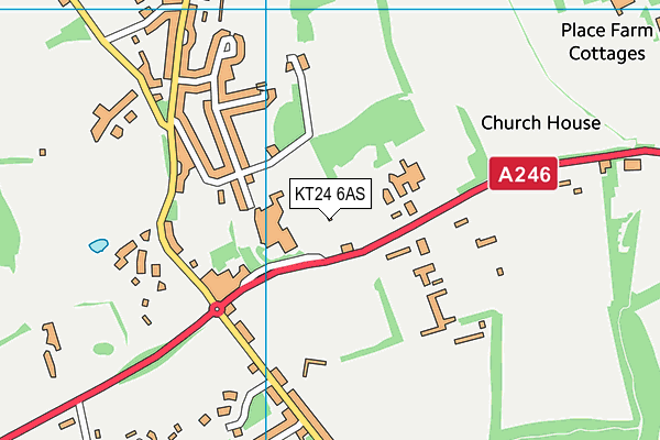 KT24 6AS map - OS VectorMap District (Ordnance Survey) KT24 6AS map - OS VectorMap District (Ordnance Survey)