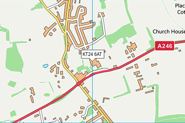 KT24 6AT map - OS VectorMap District (Ordnance Survey) KT24 6AT map - OS VectorMap District (Ordnance Survey)