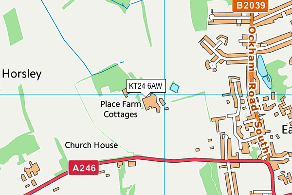 KT24 6AW map - OS VectorMap District (Ordnance Survey) KT24 6AW map - OS VectorMap District (Ordnance Survey)