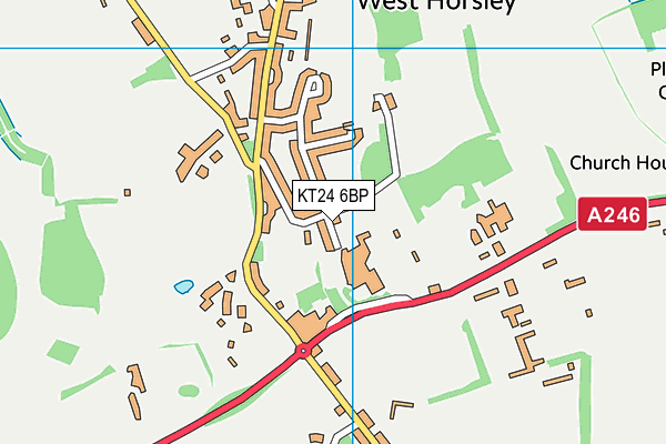KT24 6BP map - OS VectorMap District (Ordnance Survey) KT24 6BP map - OS VectorMap District (Ordnance Survey)