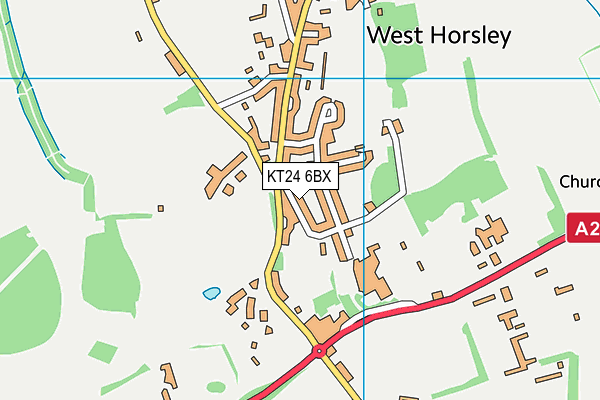 KT24 6BX map - OS VectorMap District (Ordnance Survey) KT24 6BX map - OS VectorMap District (Ordnance Survey)