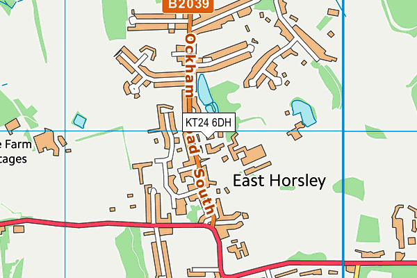 KT24 6DH map - OS VectorMap District (Ordnance Survey) KT24 6DH map - OS VectorMap District (Ordnance Survey)