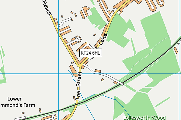KT24 6HL map - OS VectorMap District (Ordnance Survey) KT24 6HL map - OS VectorMap District (Ordnance Survey)