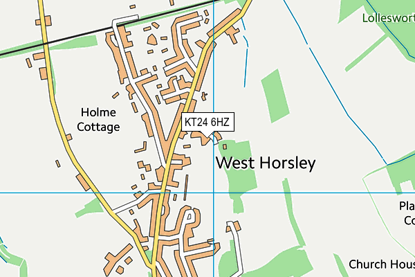 KT24 6HZ map - OS VectorMap District (Ordnance Survey) KT24 6HZ map - OS VectorMap District (Ordnance Survey)