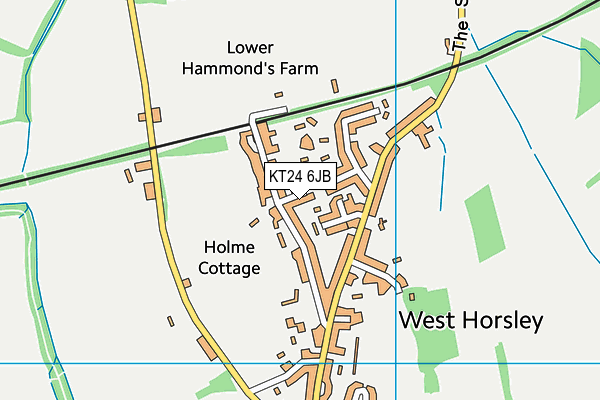 KT24 6JB map - OS VectorMap District (Ordnance Survey) KT24 6JB map - OS VectorMap District (Ordnance Survey)