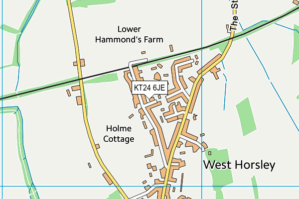 KT24 6JE map - OS VectorMap District (Ordnance Survey) KT24 6JE map - OS VectorMap District (Ordnance Survey)