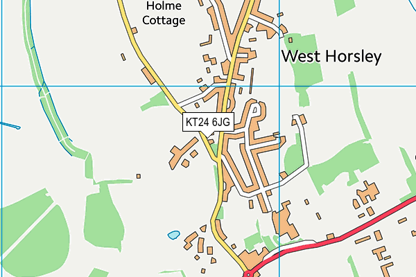 KT24 6JG map - OS VectorMap District (Ordnance Survey) KT24 6JG map - OS VectorMap District (Ordnance Survey)