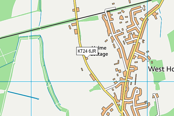 KT24 6JR map - OS VectorMap District (Ordnance Survey) KT24 6JR map - OS VectorMap District (Ordnance Survey)