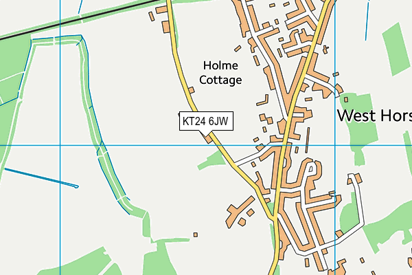 KT24 6JW map - OS VectorMap District (Ordnance Survey)
