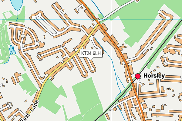 KT24 6LH map - OS VectorMap District (Ordnance Survey) KT24 6LH map - OS VectorMap District (Ordnance Survey)