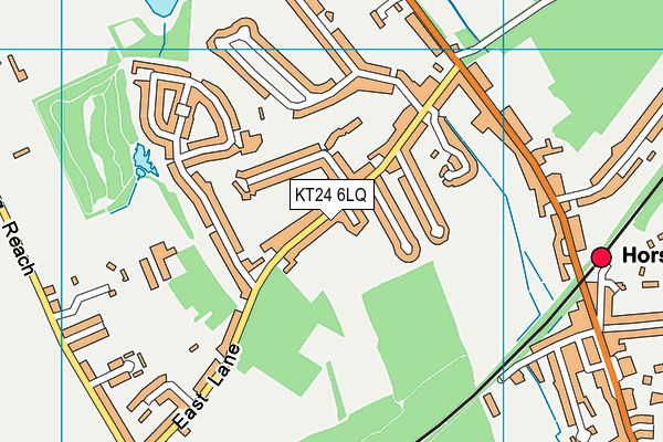 KT24 6LQ map - OS VectorMap District (Ordnance Survey) KT24 6LQ map - OS VectorMap District (Ordnance Survey)