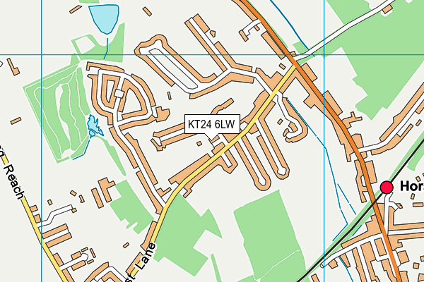 KT24 6LW map - OS VectorMap District (Ordnance Survey) KT24 6LW map - OS VectorMap District (Ordnance Survey)