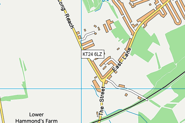 KT24 6LZ map - OS VectorMap District (Ordnance Survey) KT24 6LZ map - OS VectorMap District (Ordnance Survey)