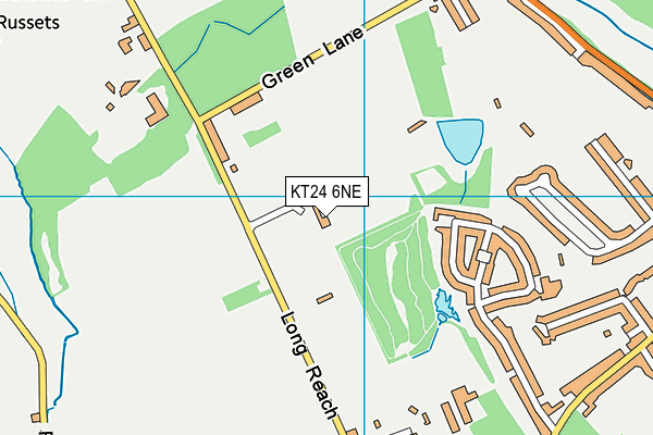 KT24 6NE map - OS VectorMap District (Ordnance Survey) KT24 6NE map - OS VectorMap District (Ordnance Survey)