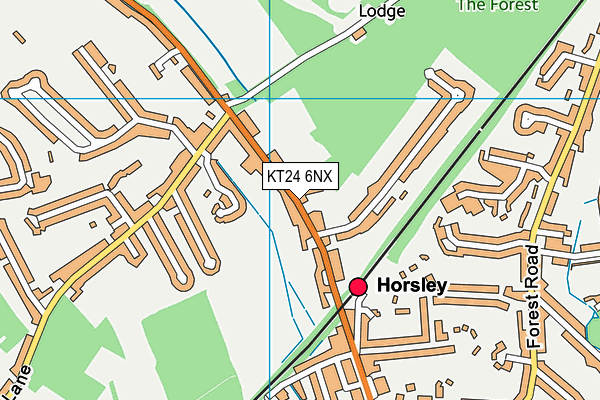 KT24 6NX map - OS VectorMap District (Ordnance Survey) KT24 6NX map - OS VectorMap District (Ordnance Survey)