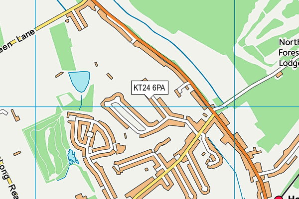 KT24 6PA map - OS VectorMap District (Ordnance Survey) KT24 6PA map - OS VectorMap District (Ordnance Survey)