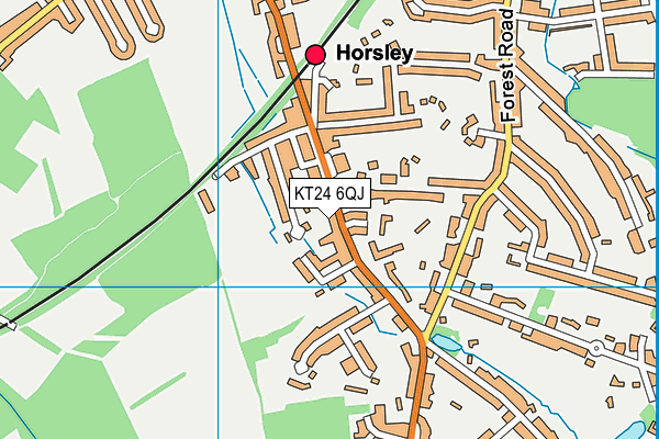 KT24 6QJ map - OS VectorMap District (Ordnance Survey) KT24 6QJ map - OS VectorMap District (Ordnance Survey)