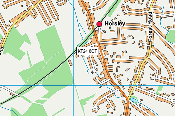 KT24 6QT map - OS VectorMap District (Ordnance Survey) KT24 6QT map - OS VectorMap District (Ordnance Survey)