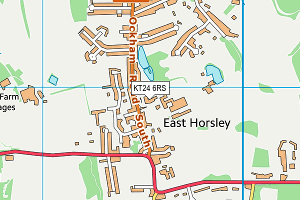 KT24 6RS map - OS VectorMap District (Ordnance Survey) KT24 6RS map - OS VectorMap District (Ordnance Survey)