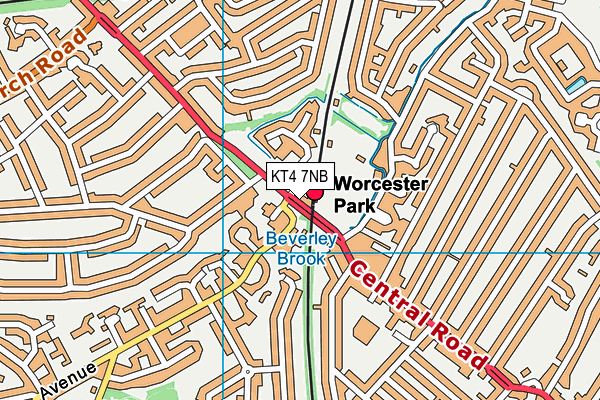 KT4 7NB map - OS VectorMap District (Ordnance Survey) KT4 7NB map - OS VectorMap District (Ordnance Survey)