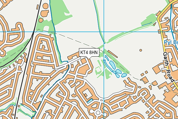 KT4 8HN map - OS VectorMap District (Ordnance Survey) KT4 8HN map - OS VectorMap District (Ordnance Survey)