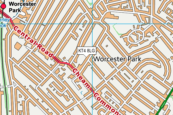 KT4 8LG map - OS VectorMap District (Ordnance Survey) KT4 8LG map - OS VectorMap District (Ordnance Survey)
