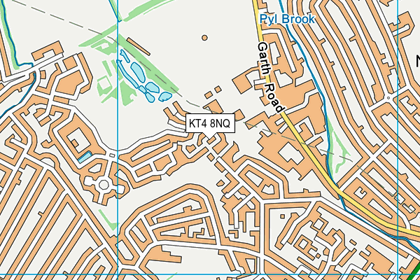 KT4 8NQ map - OS VectorMap District (Ordnance Survey) KT4 8NQ map - OS VectorMap District (Ordnance Survey)