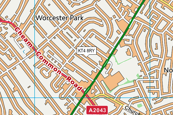 KT4 8RY map - OS VectorMap District (Ordnance Survey) KT4 8RY map - OS VectorMap District (Ordnance Survey)