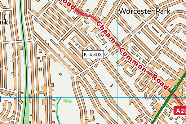 KT4 8UX map - OS VectorMap District (Ordnance Survey) KT4 8UX map - OS VectorMap District (Ordnance Survey)