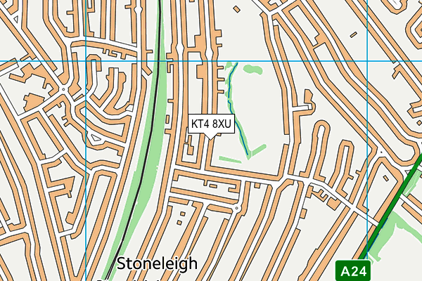 KT4 8XU map - OS VectorMap District (Ordnance Survey) KT4 8XU map - OS VectorMap District (Ordnance Survey)