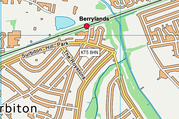 KT5 8HN map - OS VectorMap District (Ordnance Survey) KT5 8HN map - OS VectorMap District (Ordnance Survey)