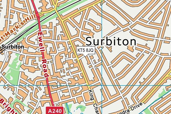 KT5 8JQ map - OS VectorMap District (Ordnance Survey) KT5 8JQ map - OS VectorMap District (Ordnance Survey)