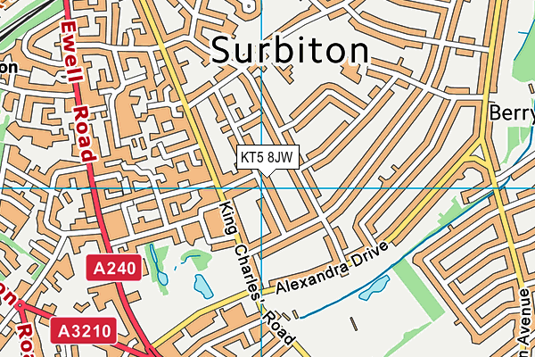 KT5 8JW map - OS VectorMap District (Ordnance Survey) KT5 8JW map - OS VectorMap District (Ordnance Survey)