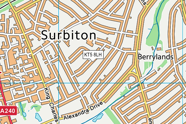 KT5 8LH map - OS VectorMap District (Ordnance Survey) KT5 8LH map - OS VectorMap District (Ordnance Survey)