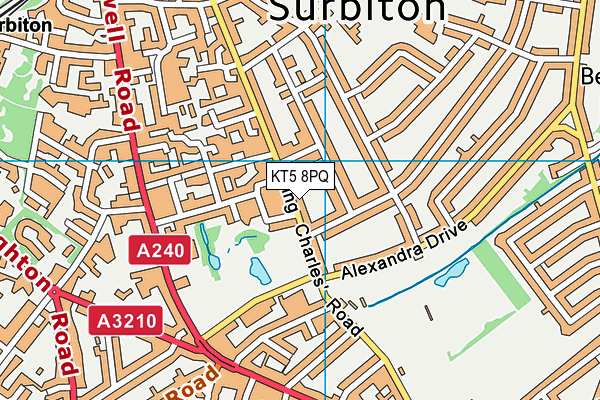 KT5 8PQ map - OS VectorMap District (Ordnance Survey) KT5 8PQ map - OS VectorMap District (Ordnance Survey)