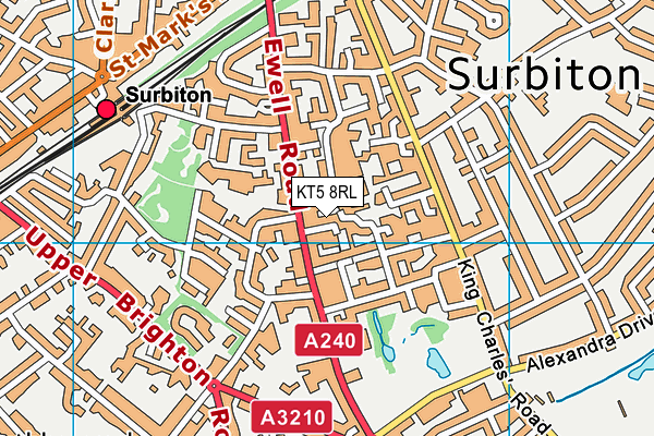 KT5 8RL map - OS VectorMap District (Ordnance Survey) KT5 8RL map - OS VectorMap District (Ordnance Survey)