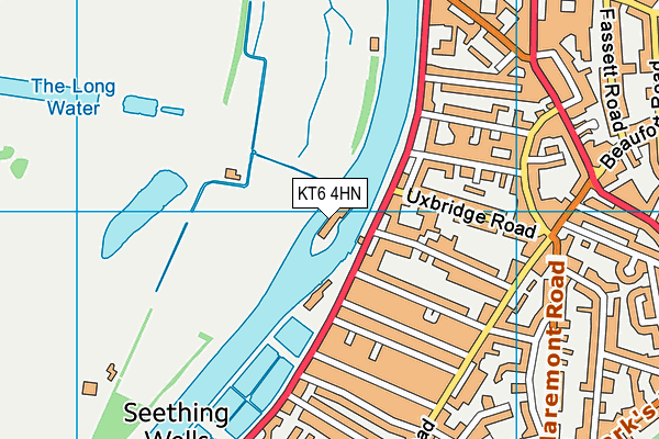 KT6 4HN map - OS VectorMap District (Ordnance Survey) KT6 4HN map - OS VectorMap District (Ordnance Survey)