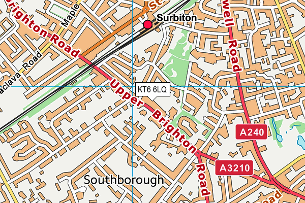 KT6 6LQ map - OS VectorMap District (Ordnance Survey) KT6 6LQ map - OS VectorMap District (Ordnance Survey)
