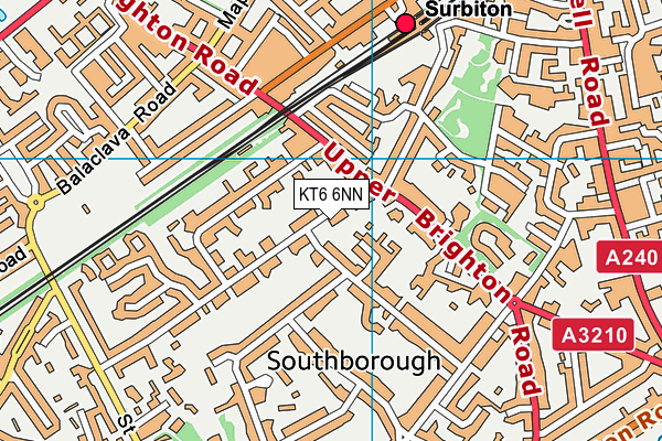 KT6 6NN map - OS VectorMap District (Ordnance Survey) KT6 6NN map - OS VectorMap District (Ordnance Survey)