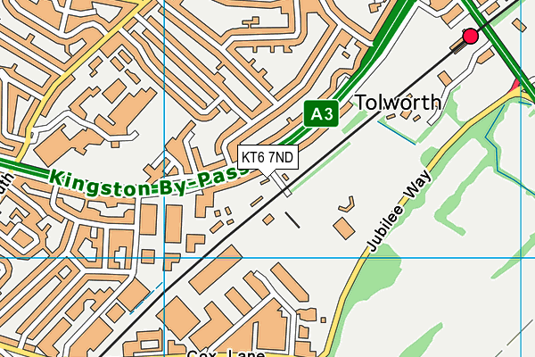 KT6 7ND map - OS VectorMap District (Ordnance Survey) KT6 7ND map - OS VectorMap District (Ordnance Survey)